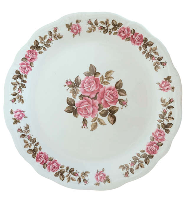 24-Piece Constantia Fine China `RSA Superior` Tea Set  Pink Rose Floral Design
