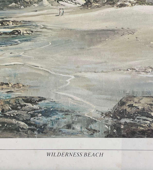 Reduced ! Gabriel de Jongh Signed Print 'Wilderness Beach' 39x54.5cm - Framed Behind Glass