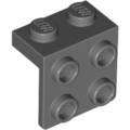 SET 7738: BLACK (1X2 STUD) BRACKET 1X2 - 2X2