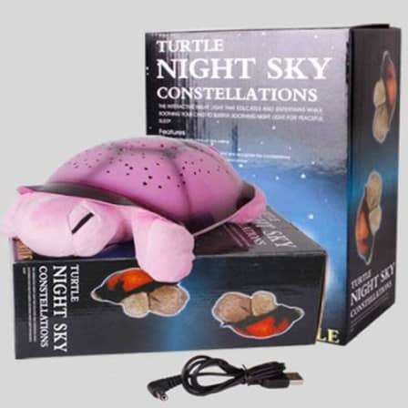 Musical Turtle Night Light - night sky projection on ceiling  and bedtime melody