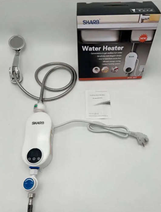 Sharb 3500W Mini Tankless Electric Water Heater - Instant water Heater for Kitchen / Bathroom Shower