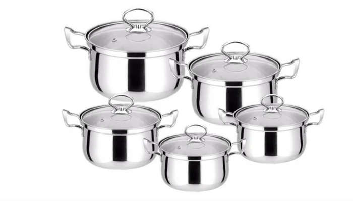 Condere 10 Piece Stainless Steel Pot Set