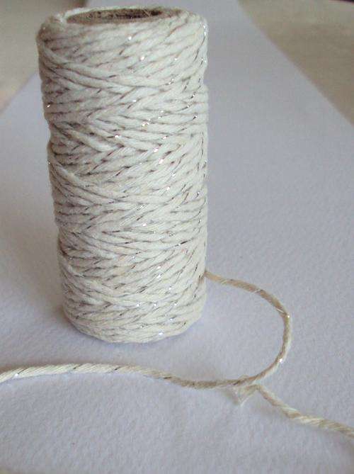 SILVER METALIC BAKERS TWINE