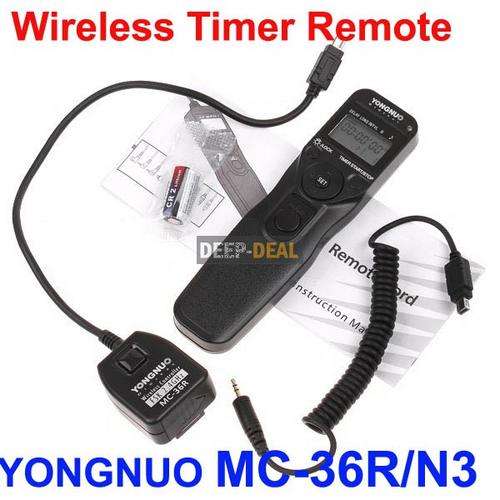 YONGNUO MC-36R/N3 Wireless Timer Remote NIKON D5000 D5100 D3100 D7000 D90