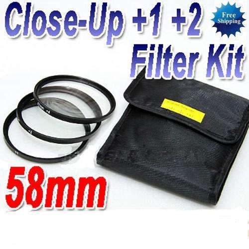 58 mm Macro Close-Up +1 +2 +4 +8+10 Close Up Filter Kit
