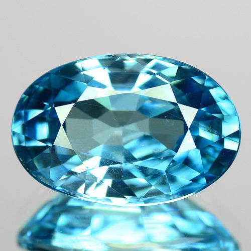 EYE OPENING!! 100% AAA NATURAL - ZIRCON - RICH BLUE 1.07ct