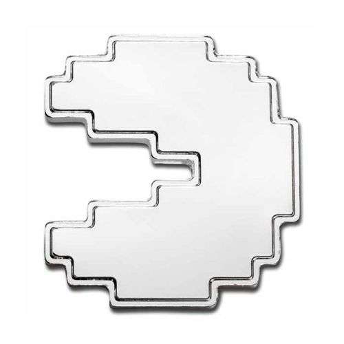 2021 1oz Niue PAC-MAN Shaped .999 Silver BU Coin