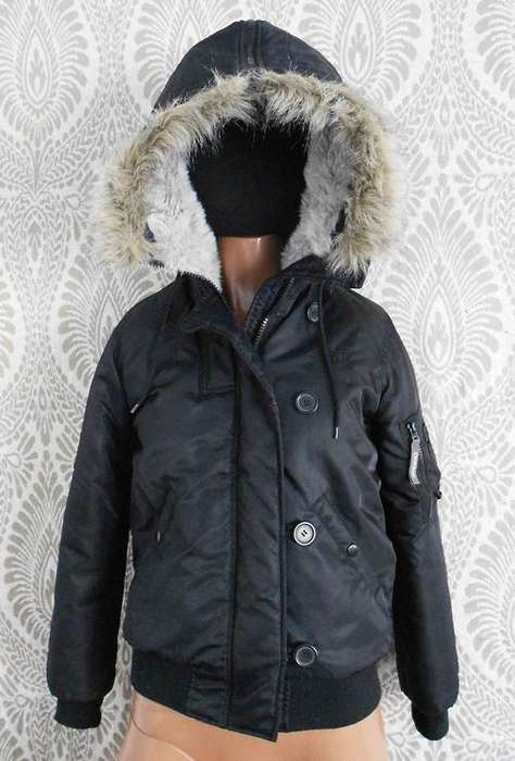 Black Winter Waterproof Jacket/Coat* Huge Fur Lined Hood*Size Small