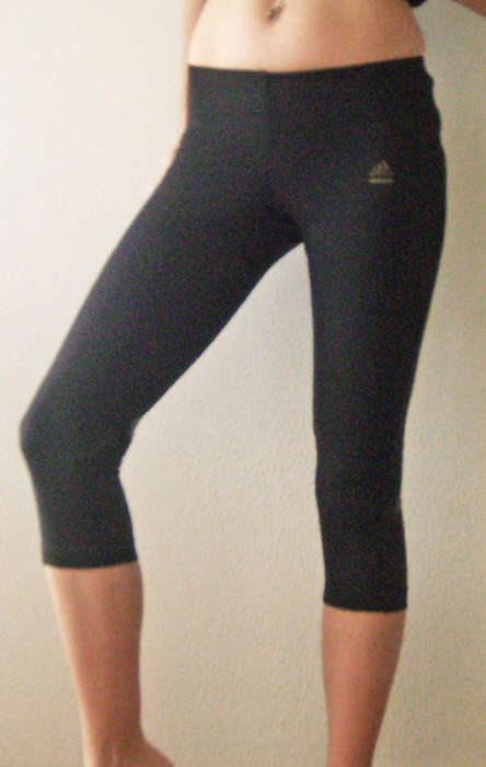ADIDAS*Techfit Clima365 Powerweb 3/4 Tights*Climalite*XS/UK8/EU34*Black*LIKE NEW!