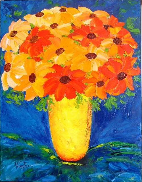 A Mixed Bunch,  oil painting by Mary Papas>>on special<<