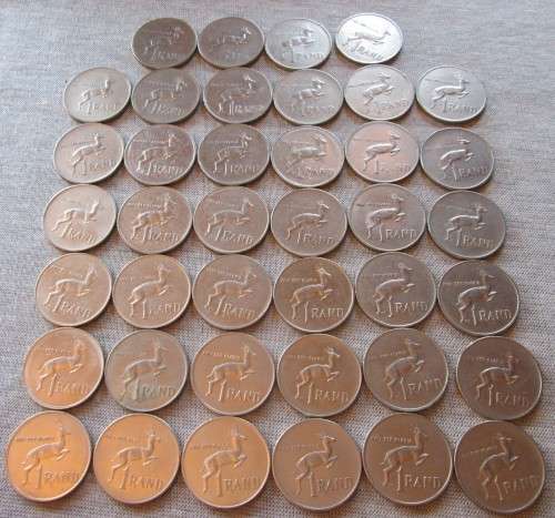 One Rand 1980-1989 (x40 Coins Lot)