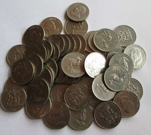 One Rand 1977-1990 (x54 Coins Lot)