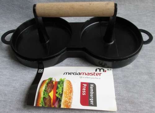 MEGAMASTER HAMBURGER PRESS / DOUBLE BURGER PRESS (SEE DESCRIPTION)