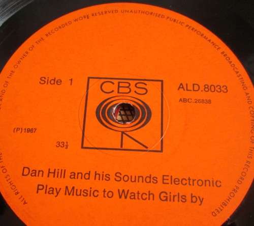 DAN HILL AND HIS SOUND ELECTRONIC 1967 / ALD 8033 LP VINYL RECORD