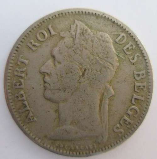 50 CENTIMES BELGIUM CONGO 1924/1926/1927/1929 *RARE* x4 COINS - LOT