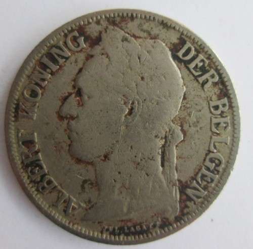 1 FRANC BELGIUM CONGO 1926 x2 COINS (LOT)