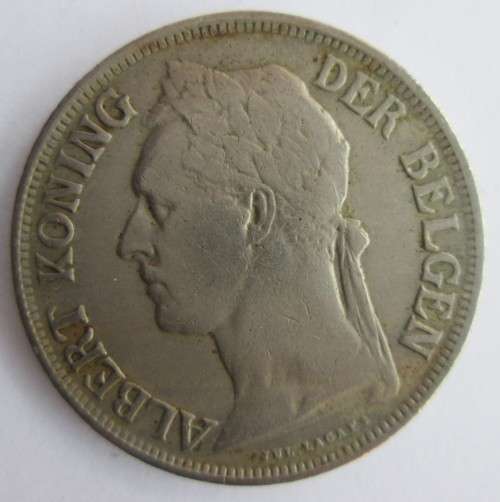 1 FRANC BELGIUM CONGO 1926 x2 COINS (LOT)