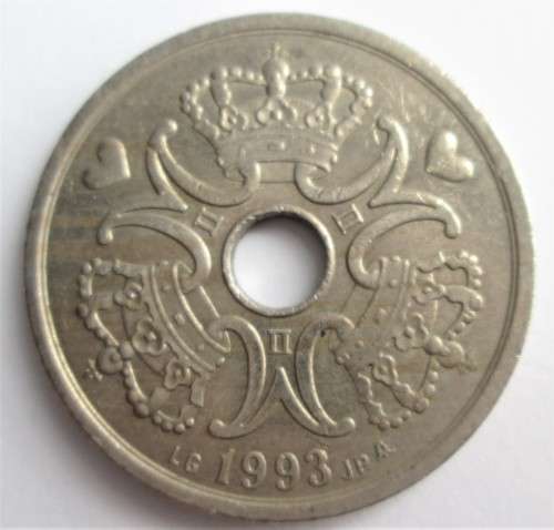2 KRONER DANMARK 1993 COIN