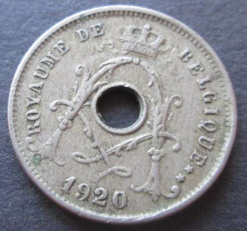 5 CENTIMES 1920 BELGIUM COIN