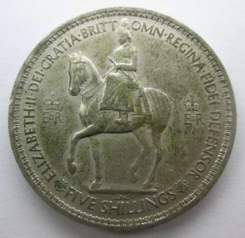 5 SHILLING 1953 GREAT BRITAIN COMMEMORATIVE COIN - RAKC/91