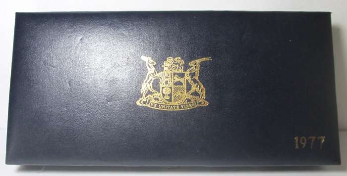 1977 SOUTH AFRICA PROOF SET SA MINT BOX -F/24