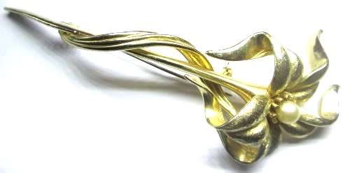 FLOWER MOTIF BROOCH - RAKJ/43