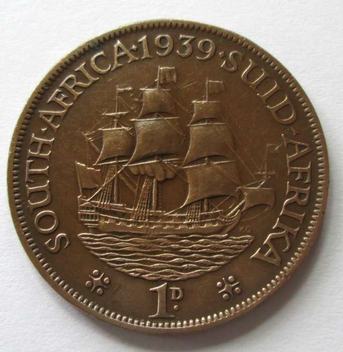 1939 Union of South Africa 1 Penny