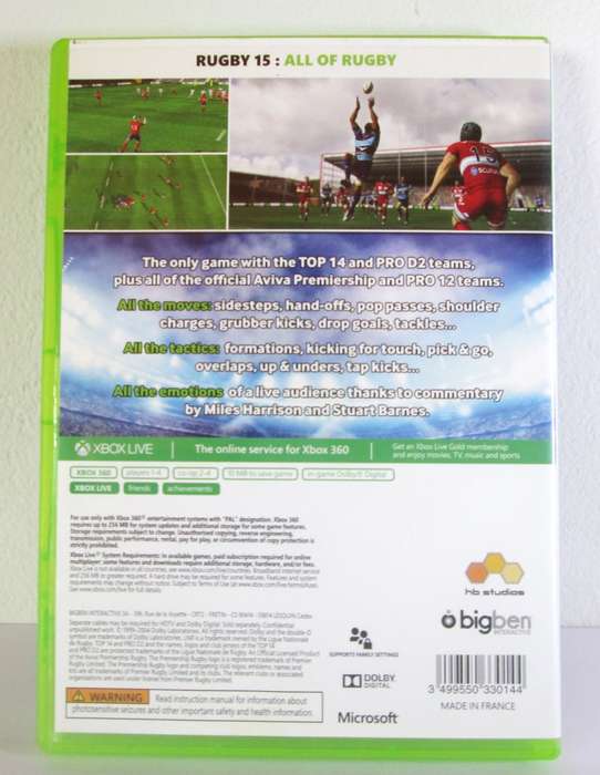 Rugby 15 Xbox 360