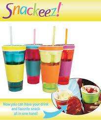 Snackeez 2 in 1 Snack & Drink Cup