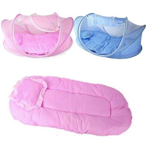 BABY¿S POP UP MOSQUITO NET CRIB,BABY TENT,BEACH PLAY TENT,BED PLAYPEN(WITH PILLOW&MATTRESS)