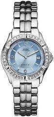 ***GUESS STEEL BLUE DIAL DIAMANTE LADIES WATCH - U75040L1 *** BRAND NEW ***