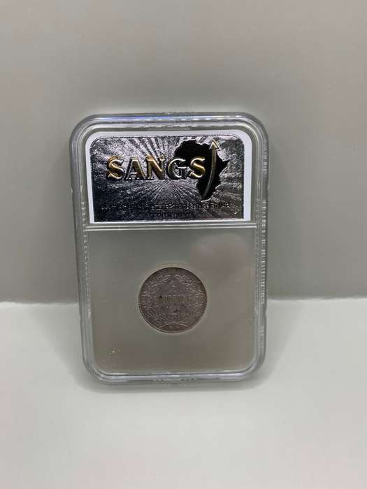 (  REDUCING )  RARE   1892   ZAR   SILVER SHILLING   GRADED XF40  EXTRA FINE