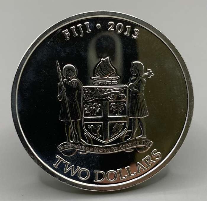 (   QUITE RARE )   2013      FIJI TAKU  TURTLE    FEATURING      THE COAT OF ARMS OF FIJI