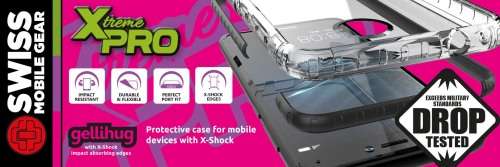 Swiss Mobile gellihug Xtreme Pro Samsung S8 Plus Drop Tested Case - Clear/Black
