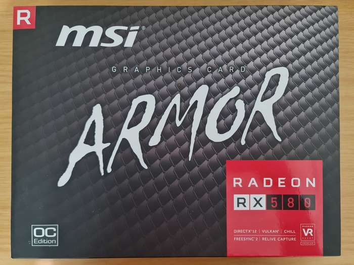 MSI Radeon RX 580 Armor OC Edition 8GB GDDR5 256-bit PCI-E 3.0 Desktop Graphics Card