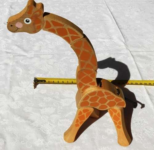 Melissa and Doug twist and change wooden giraffe toy
