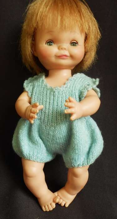 Vintage Chiltern doll from 1965 with cheeky face