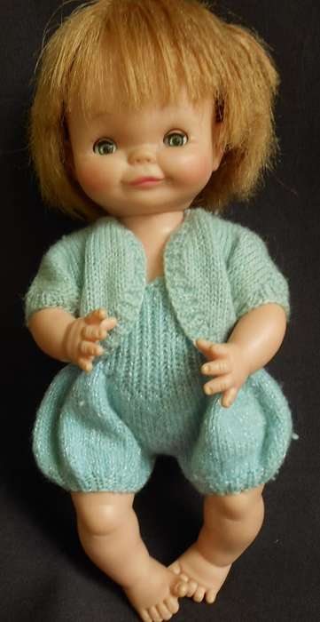 Vintage Chiltern doll from 1965 with cheeky face