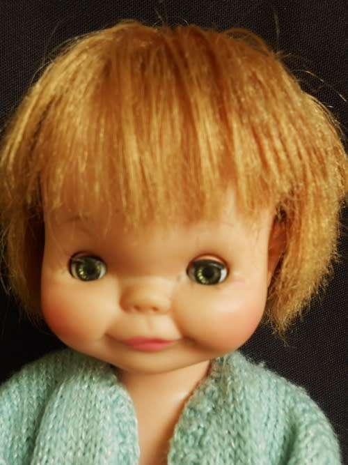 Vintage Chiltern doll from 1965 with cheeky face