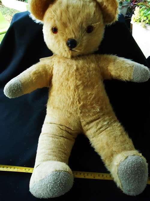 Large 60 cm vintage  Wendy Boston mohair teddy bear from the 1970`s Restored300