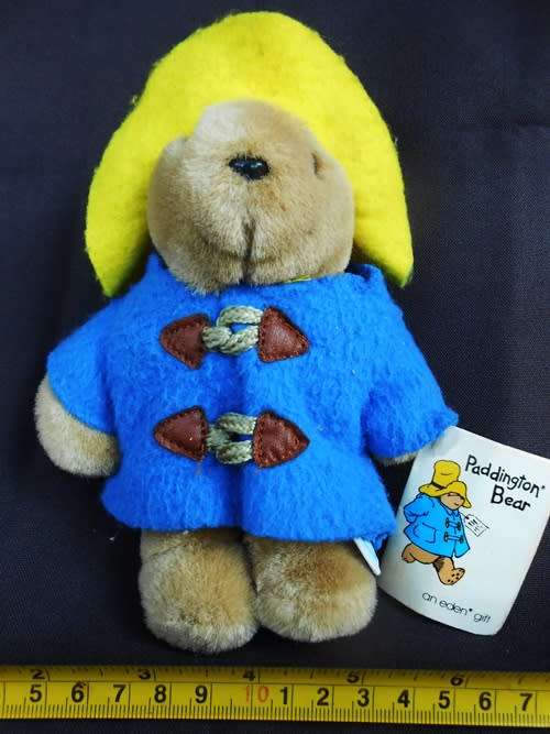 Vintage Eden Toys Paddington Bear 7 Stuffed Plush Gift Yellow Hat