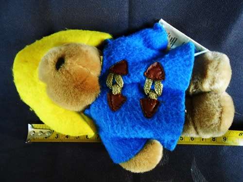 Vintage Eden Toys Paddington Bear 7 Stuffed Plush Gift Yellow Hat