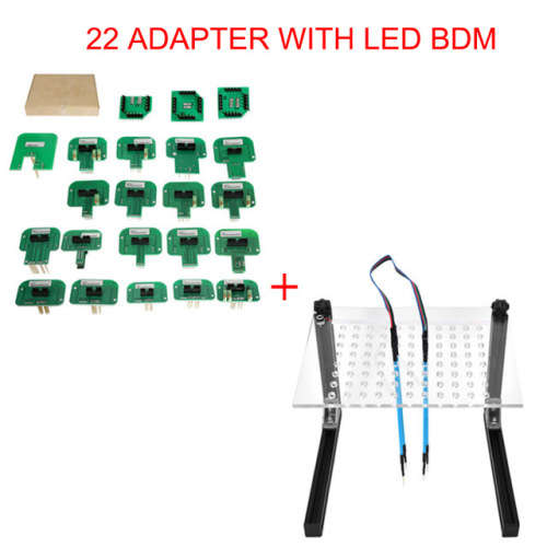 New LED BDM Frame + 22 piece bdm adapter set for Ktag, Fgtech, Kess, LOCAL STOCK, R2299
