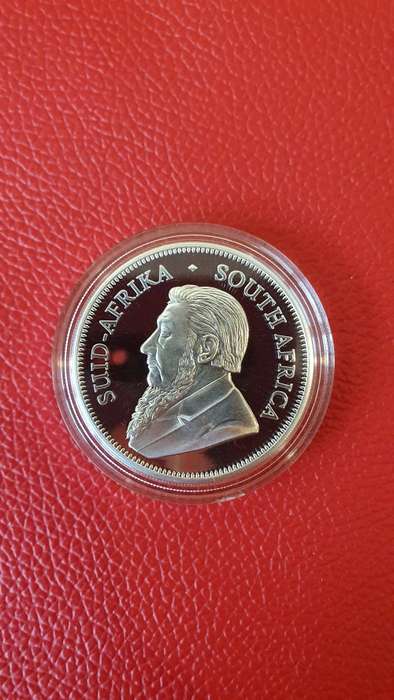2018 1oz Fine Silver Proof Krugerrand Coin, 1 Ounce SA Mint Capsule Sealed