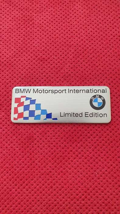 BMW MOTORSPORT INTERNATIONAL LIMITED EDITION Badge