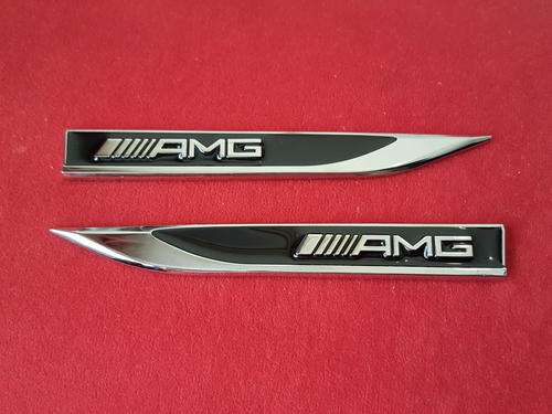 Mercedes AMG Wing Metal Badge Emblem Logo
