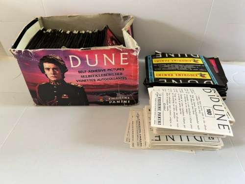 1984 Dune the movie complete Panini sticker set 1-180 & box & 64 sealed packs  R500 stickers