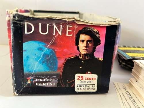 1984 Dune the movie complete Panini sticker set 1-180 & box & 64 sealed packs  R500 stickers
