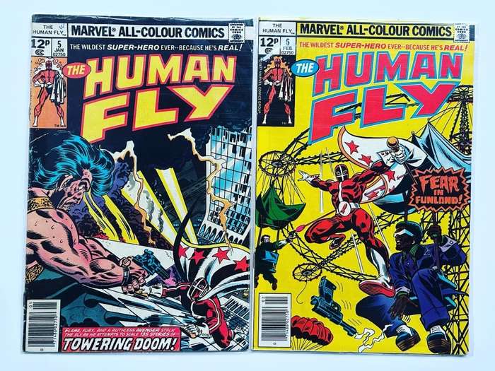Bronze Age Marvel comics THE HUMAN FLY No: 1-10, 12, 14-19  17 comics