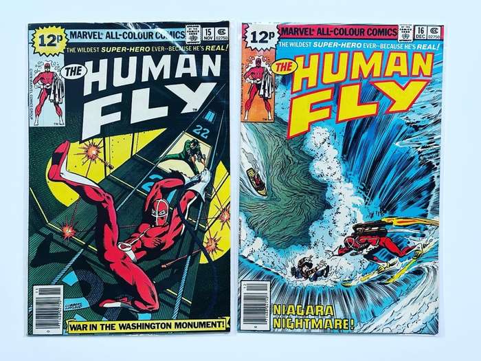 Bronze Age Marvel comics THE HUMAN FLY No: 1-10, 12, 14-19  17 comics
